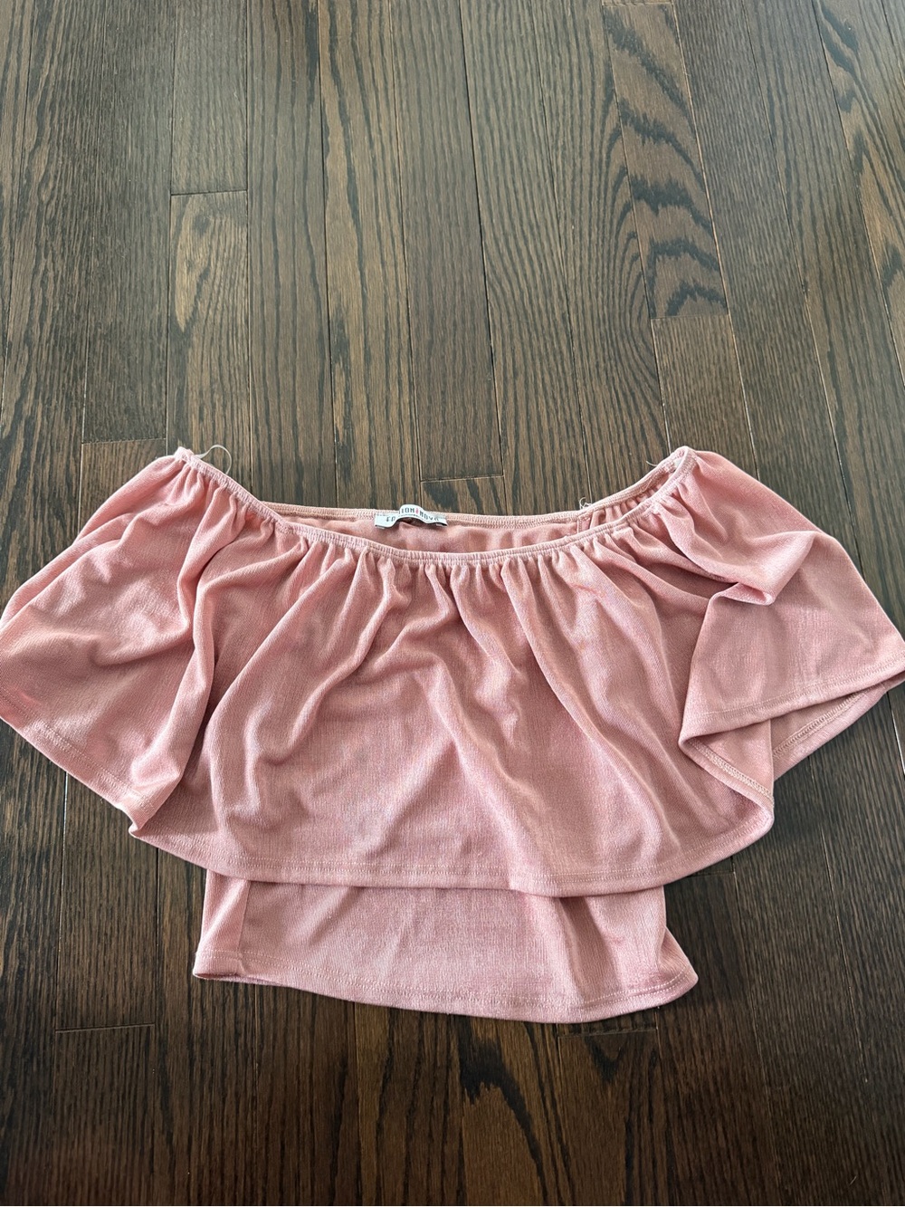 Pink off the shoulder top - fashion nova